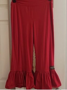 Matilda Jane Bright Red Ruffle Dress Detail